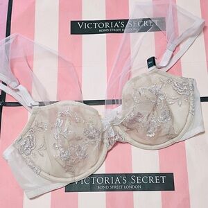 BRIDAL Very RARE LIMITED Victoria’s Secret BRIDAL Champagne& Silver Shimmer Bra